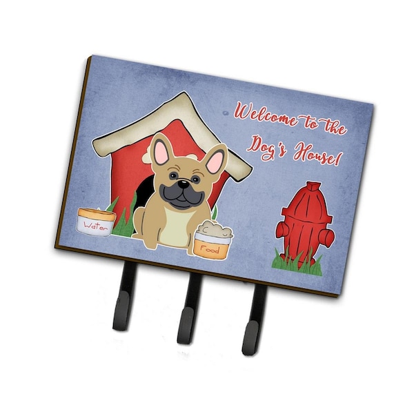 Carolines Treasures Dog House Collection French Bulldog Cream Leash or Key Holder BB2764TH68 - main